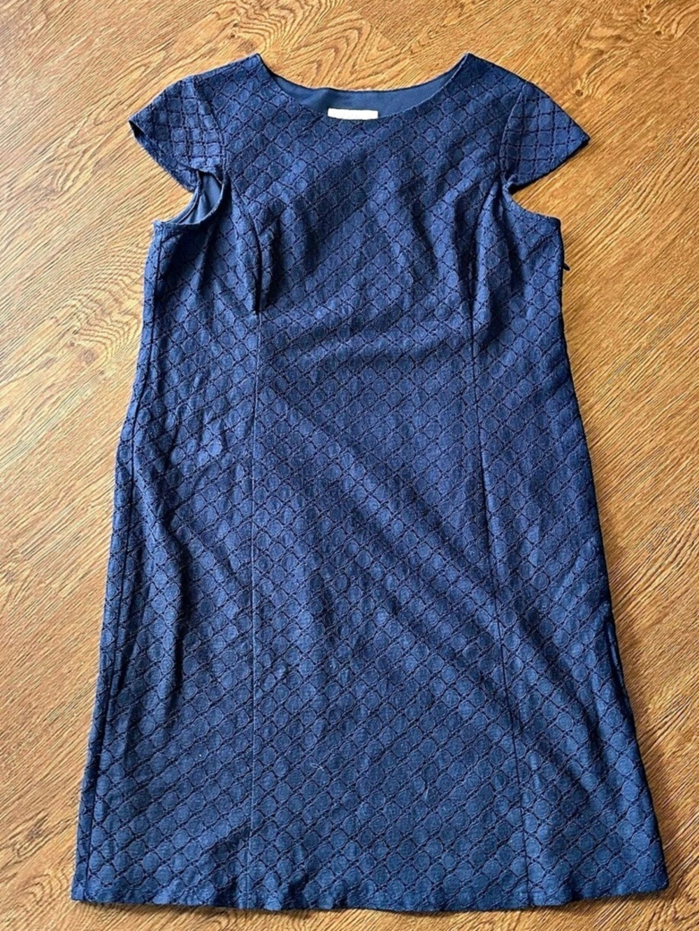Coldwater Creek Lace Mini Dress in Blue Size 12P Like New